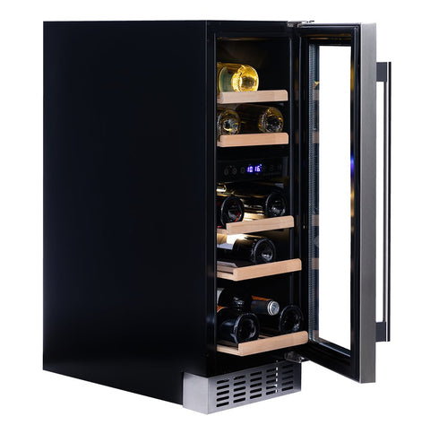 Dunavox Flow - 17 Wijnkoelkast | DAUF - 17.58DMB | 2 Zones | Mat Zwart - Luxury Taste