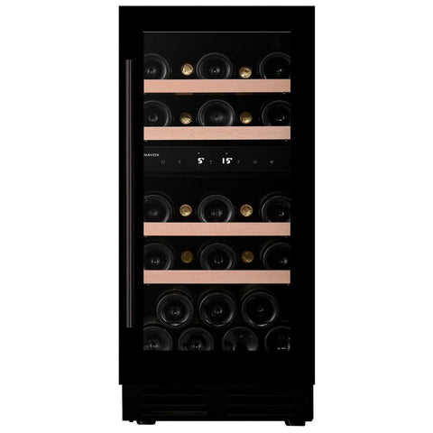 Dunavox Flow - 32D Wijnkoelkast | DAUF - 32.78DMB | 2 Zones | Mat Zwart - Luxury Taste