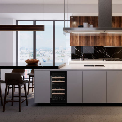Dunavox Flow - 32D Wijnkoelkast | DAUF - 32.78DMB | 2 Zones | Mat Zwart - Luxury Taste