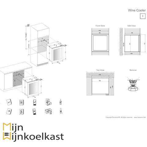Dunavox Glance - 32 Wijnkoelkast | DAVG - 32.80DB.TO | 2 Zones - Luxury Taste