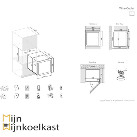 Dunavox Soul - 25 Wijnkoelkast | DAVS - 25.63DSS | 2 Zones - Luxury Taste