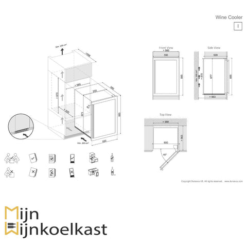 Dunavox Soul - 42 Wijnkoelkast | DAB - 42.117DB | 2 Zones - Luxury Taste