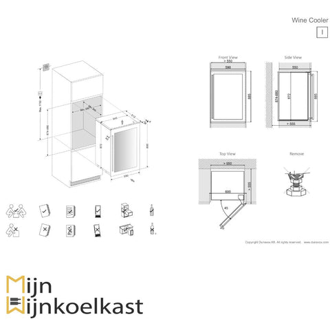 Dunavox Soul-49 Wijnkoelkast | DAVS-49.116DSS | 2 Zones - Luxury Taste