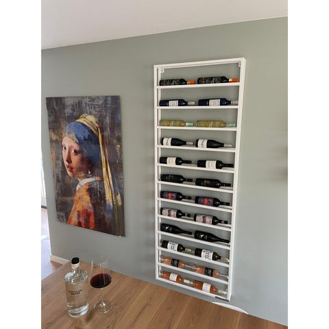 Elegante Wijnrek Vino Verto | Wit Staal - Luxury Taste