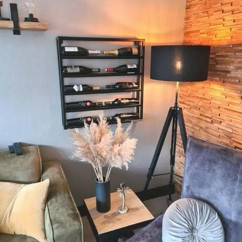 Wijnrek Vino Symmetria | Zwart Staal - Luxury Taste